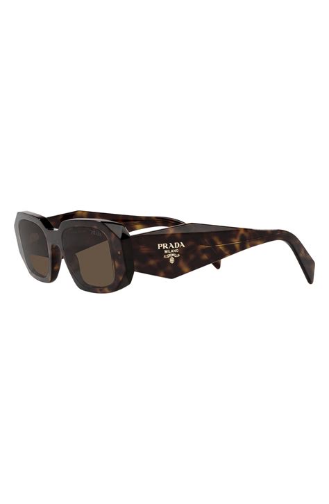 prada 49mm angular frame sunglasses|Prada Runway 49mm Rectangular Sunglasses.